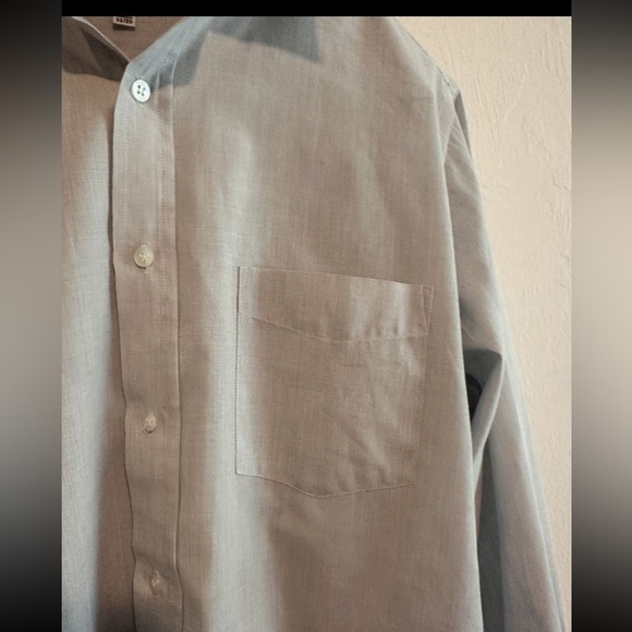 Lanvin Men’s Casual Button Down Shirt in Gray Sz M - Picture 4 of 8